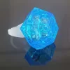 Kristal Tasarımlı Led Işıklı Mavi Yüzük