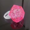 Kristal Tasarımlı Led Işıklı Pembe Yüzük