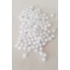 Küp Boncuk İçten Boncuklu Bileklik Çanta Boncuğu 10 mm 50 gr Beyaz - BNC456