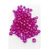 Küp Boncuk İçten Boncuklu Bileklik Çanta Boncuğu 10 mm 50 gr Mor - BNC451