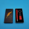 Kutulu Kırmızı Deri Anahtarlık ve Touchpen Tükenmez Kalem Hediye Seti