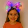 Led Işıklı Love Yazılı Mor Fiyonk Taç – Kız Çocuk Parti Tacı