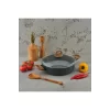 Leydi Marble Natura Granit Kısa Tencere 26 Cm