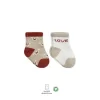 Luz&Pos Love Dog Penye Soket Çorap 2li  Bej