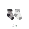 Luz&Pos Love Dog Penye Soket Çorap 2li  Gri