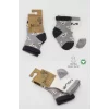 Luz&Pos Love Dog Penye Soket Çorap 2li  Gri