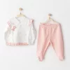 Luz&Pos Andywawa Ac25508 Sıde Snap Set Love Family 2li Zıbın Set Salmon