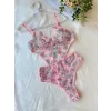 Luz&Pos Arias Closet Çiçek Dal Desenli Pembe Bodysuit