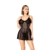 Luz&Pos Arias Closet Fantezi Siyah Transparan Gecelik