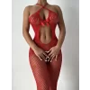 Luz&Pos Arias Closet Fiyonklu Özel Bölgesi Açık Fantezi Vücut Çorabı
