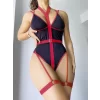 Luz&Pos Arias Closet Kırmızı Şeritli Fantezi Mayokini