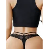 Luz&Pos Arias Closet Ortası Halka Detaylı Fantezi Dantel String Tanga