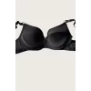 Luz&Pos Arias Closet Siyah-kırmızı 2li Mikro Kumaş Push Up Dolgulu Balenli Günlük Destekli Sütyen