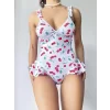 Luz&Pos Arias Closet Vişne Desenli Fantezi Body