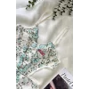 Luz&Pos Arias Closet Yeşil Çiçek Büyük Desenli Bodysuit
