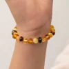 Luz&Pos Bebek Damla Kehribar Bileklik