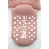 Luz&Pos Çemberli Kaymaz Havlu Soket Çorap 2li Bs10503 Pudra Pembe