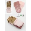 Luz&Pos Çemberli Kaymaz Havlu Soket Çorap 2li Bs10503 Pudra Pembe