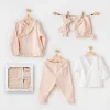 Luz&Pos Cute Bunnies Be Sking 5 Parça Hastane Çıkışı Pink