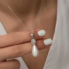 Luz&Pos Gümüş Damla İnci Kadın Kolye