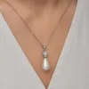 Luz&Pos Gümüş Damla İnci Kadın Kolye