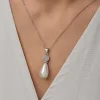Luz&Pos Gümüş Damla İnci Kadın Kolye