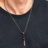 Luz&Pos Gümüş Desenli Zülfikar Kılıcı Erkek Kolye