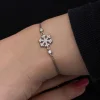 Luz&Pos Gümüş Kar Tanesi Kadın Bileklik