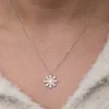 Luz&Pos Gümüş Kar Tanesi Kadın Kolye