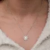 Luz&Pos Gümüş Kar Tanesi Kadın Kolye