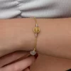 Luz&Pos Gümüş Renkli Toplu Dorika Kadın Bileklik