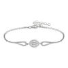 Luz&Pos Gümüş Rodyum Oval Baget Bileklik