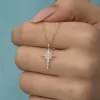 Luz&Pos Gümüş Rose Kutup Yıldızı Kadın Kolye