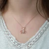 Luz&Pos Gümüş Rose Örümcek Bayan Kolye