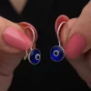 Luz&Pos Gümüş Sallantılı Nazar Kadın Küpe