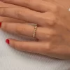 Luz&Pos Gümüş Sıralı Dorika Kadın Yüzük