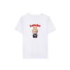 Luz&Pos Kız Labubu Çocuk Baskılı T-shirt - Beyaz
