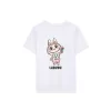 Luz&Pos Kız Labubu Çocuk Baskılı T-shirt - Beyaz