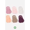 Luz&Pos Mix Babet Çorap 6lı  Gül Kurusu