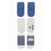 Luz&Pos Puanlı Kaymaz Penye Soket Çorap 3lü Bs10108 İndigo