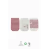 Luz&Pos Puanlı Kaymaz Penye Soket Çorap 3lü Bs10108 Pudra