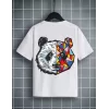 Luz&Pos Unisex Çocuk Baskılı T-shirt - Beyaz