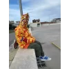 Luz&Pos Unisex Pubg Bape X Shark Hoodie - Sarı