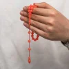 Luz&Pos Yuvarlak Sıkma Kehribar Tesbih