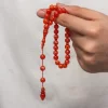 Luz&Pos Yuvarlak Sıkma Kehribar Tesbih