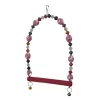 Markapet Boncuklu Ve Tünekli Kuş Salıncağı 10 cm-14 cm Bordo