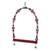 Markapet Boncuklu Ve Tünekli Kuş Salıncağı 10 cm-14 cm Bordo