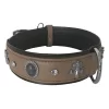 Markapet Deri Doğal Taşlı Köpek Boyun Tasması 28-33 cm X-Small Taba