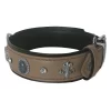 Markapet Deri Doğal Taşlı Köpek Boyun Tasması 28-33 cm X-Small Taba