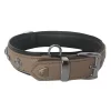 Markapet Deri Doğal Taşlı Köpek Boyun Tasması 28-33 cm X-Small Taba